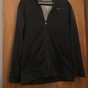 Men's Large black Nike therma fit full zip sweatshirt.